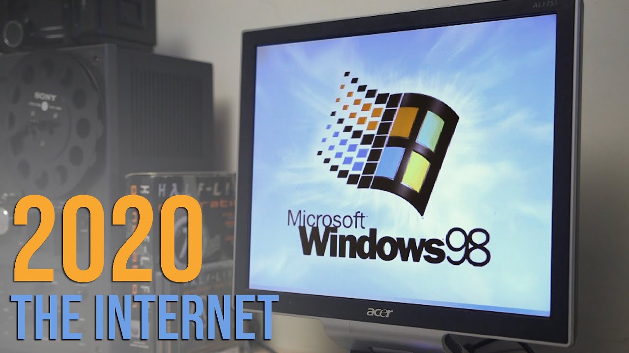 Windows 98 в 2020 году! Интернет (Facebook, YouTube и т.д.)