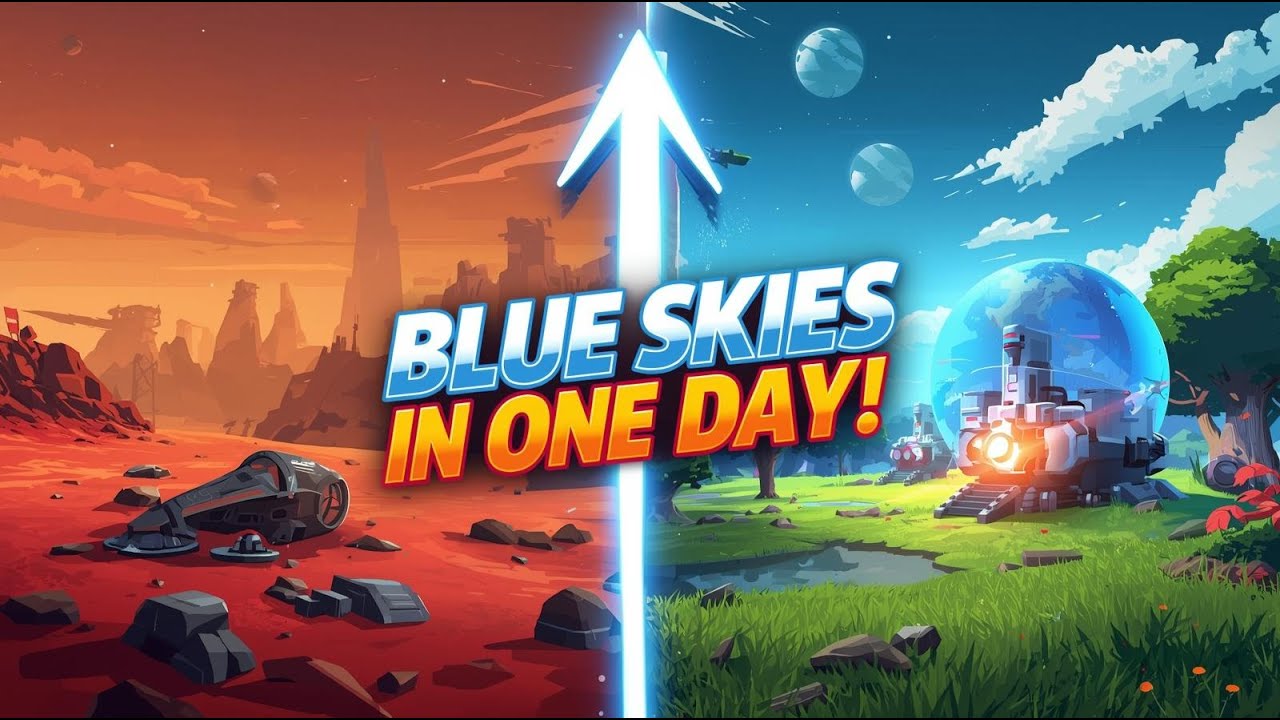 From Barren Wasteland to BLUE SKIES in ONE DAY! 🌍