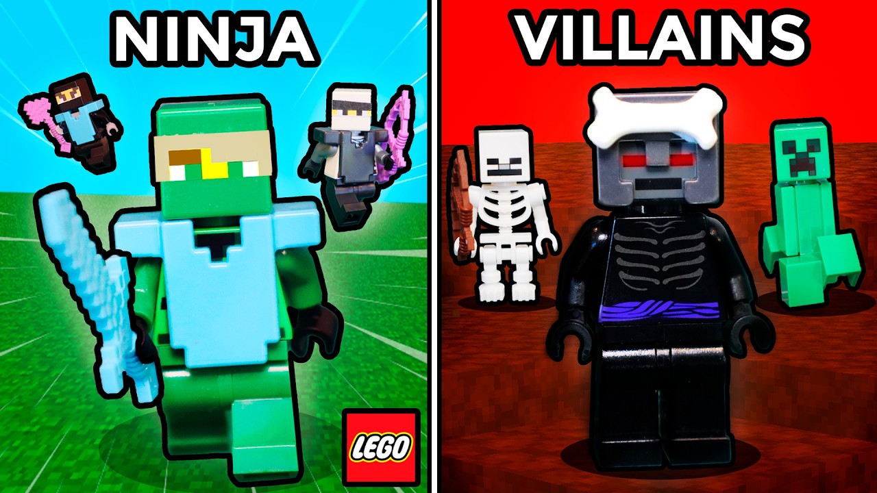 Я построил наборы LEGO Ninjago в стиле Minecraft...