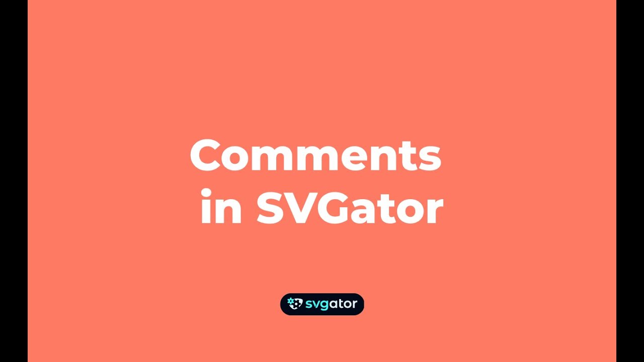 How to collaborate using comments in SVGator