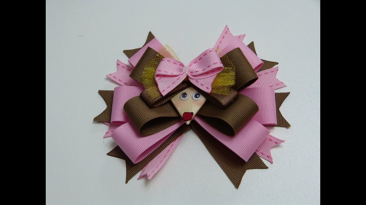 Perritos en cinta gros para decorar accesorios cabello. Hair Clips