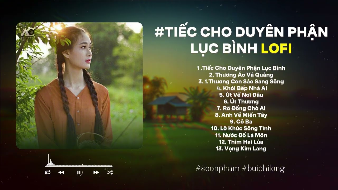 Dân Ca Lofi Chill | Tiếc Cho Duyên Phận Lục Bình, Thương Áo Vá Quàng | Nhạc Buồn Hot Tiktok
