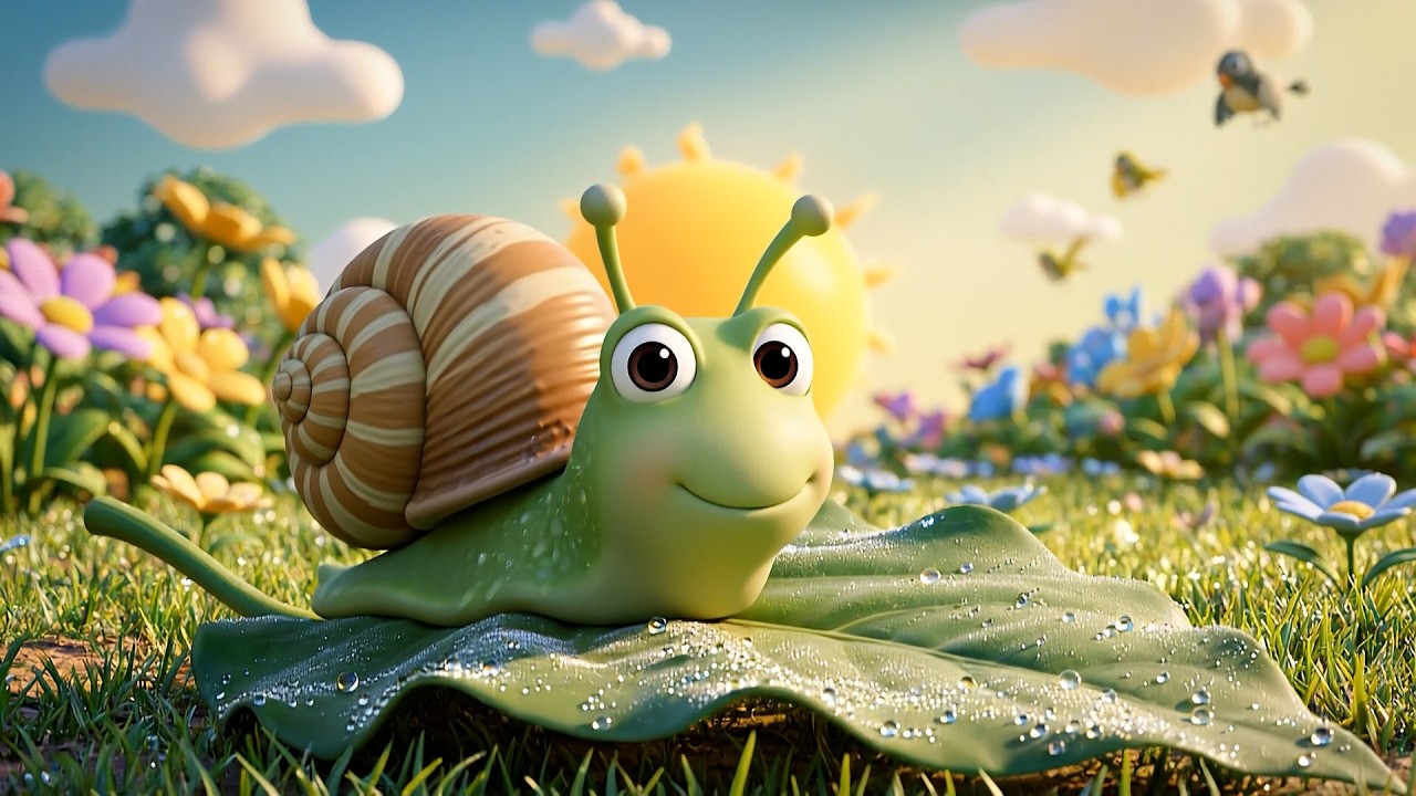 The Little Snail Who Never Gave Up 🐌 | Perseverance Song & Moral Story for Kids