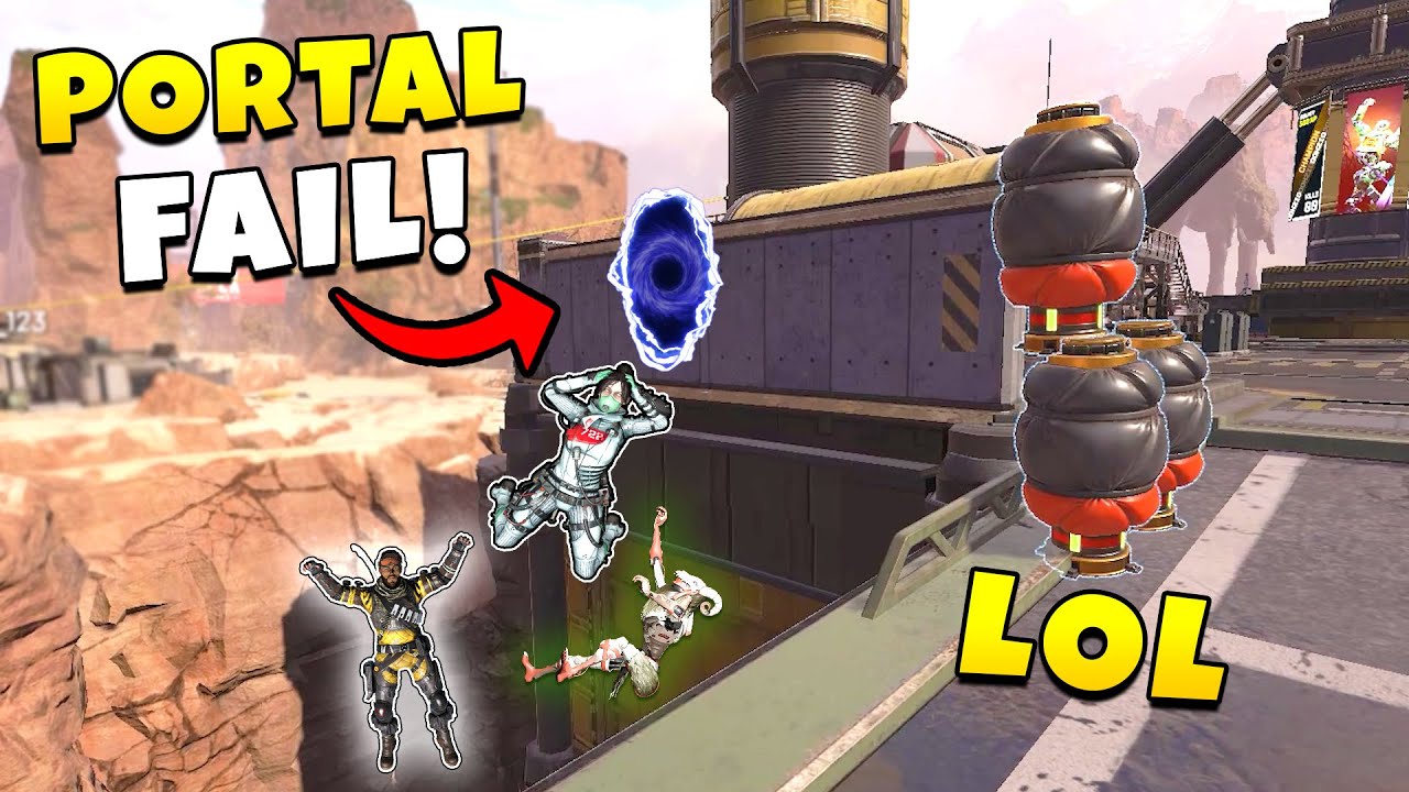 *NEW* WRAITH PORTAL EPIC FAIL!  - NEW Apex Legends Funny & Epic Moments #327