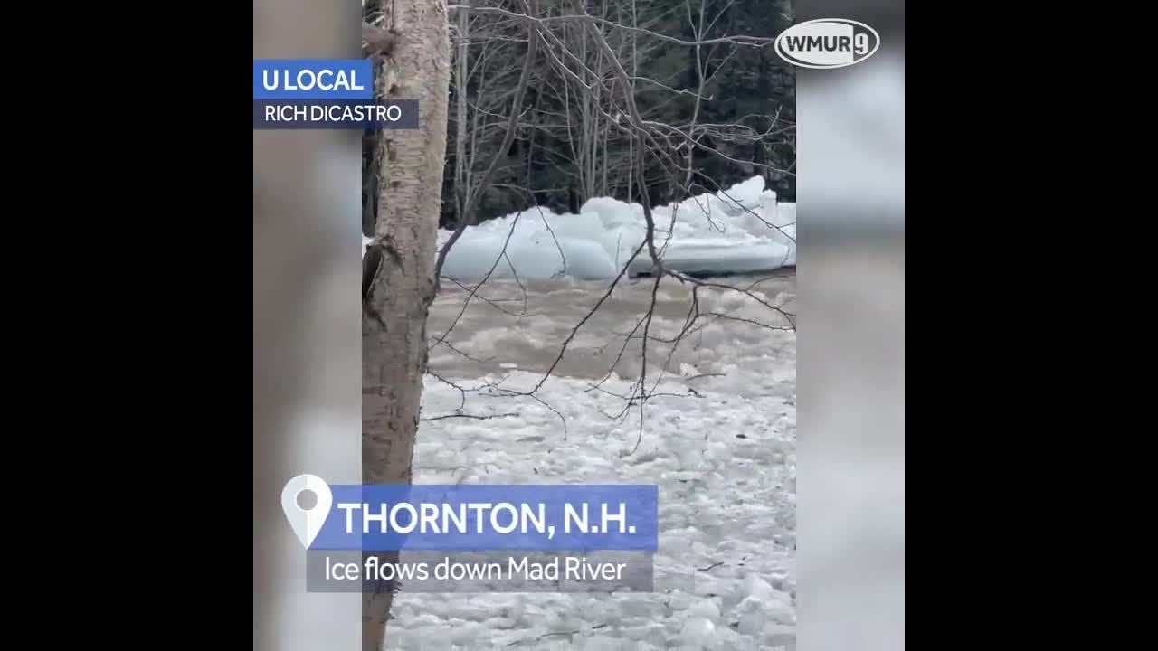 Video: Ice flows down Mad River