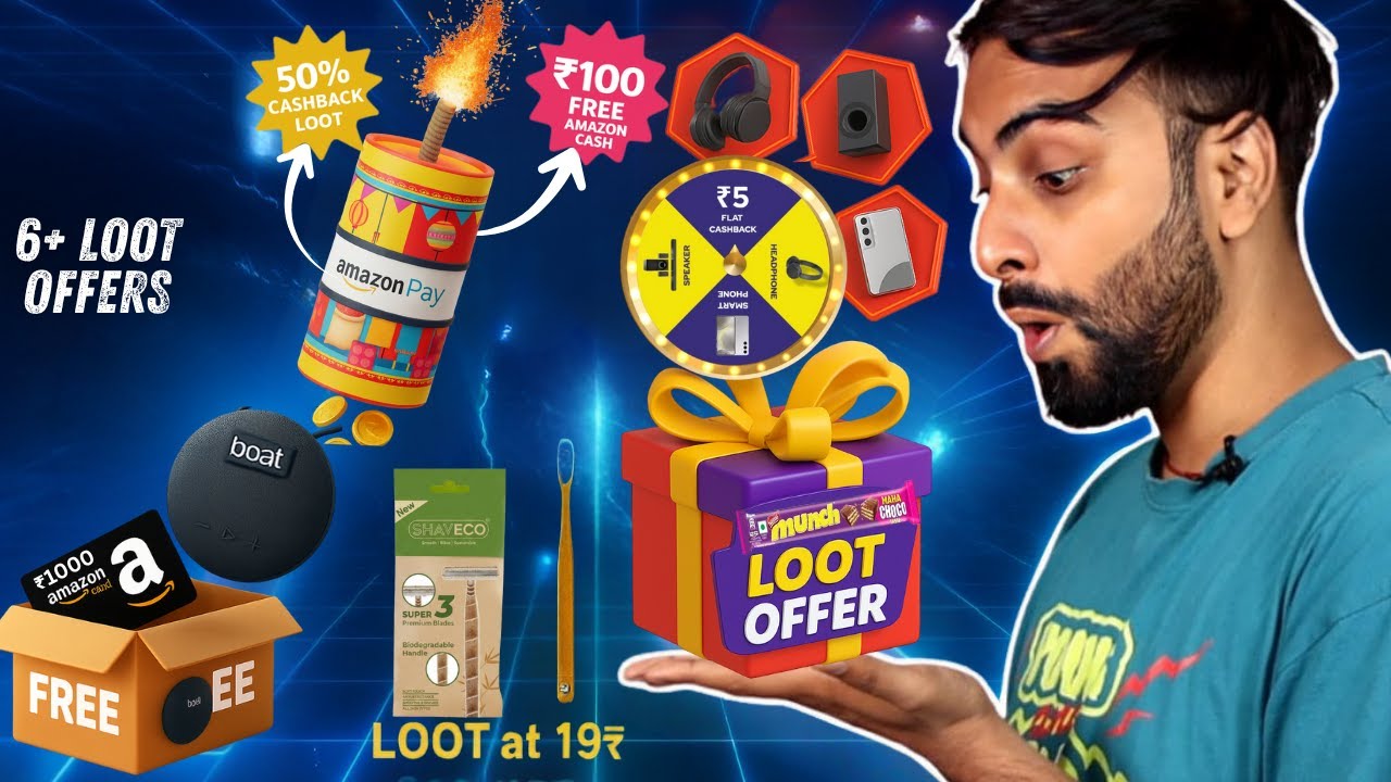 Munch Big Loot Win Speaker, Free Smartphone & More | Amazon Baazar & Patakha Loot | 6 Loots