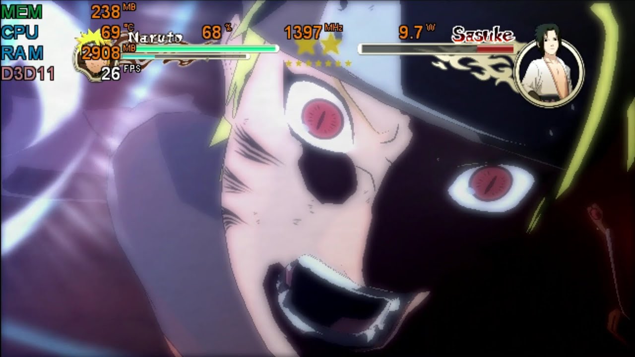 Naruto Ultimate Ninja Storm 2 Trilogy Edition | Intel Celeron 2957u 1.4ghz | Intel HD Graphics