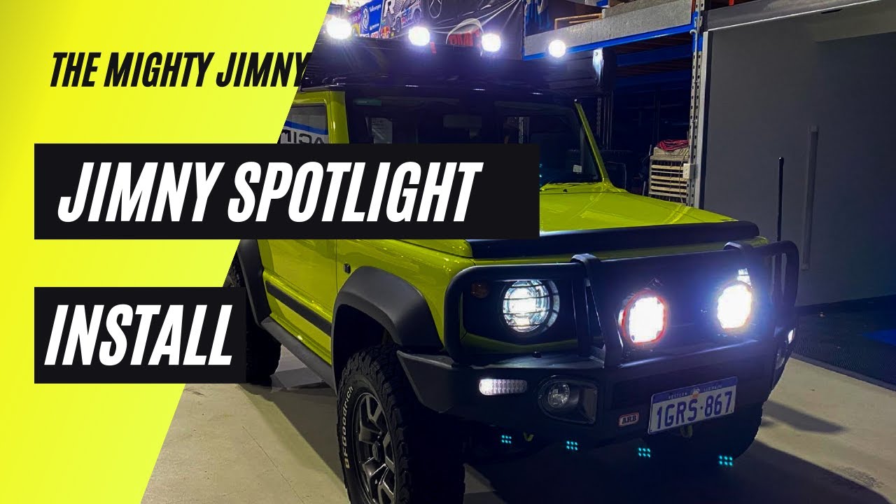 NILIGHT LIGHT POD INSTALL JB74 SUZUKI JIMNY Spotlight/Lightbar Install ROOFRACK MOUNT