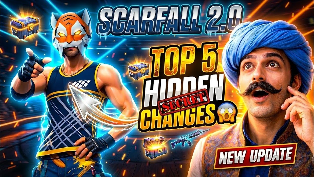 TOP 5 HIDDEN CHANGES IN SCARFALL 2.0🤯||NEW CHANGES IN SCARFALL 2.0 AFTER UPDATE🔥 ||