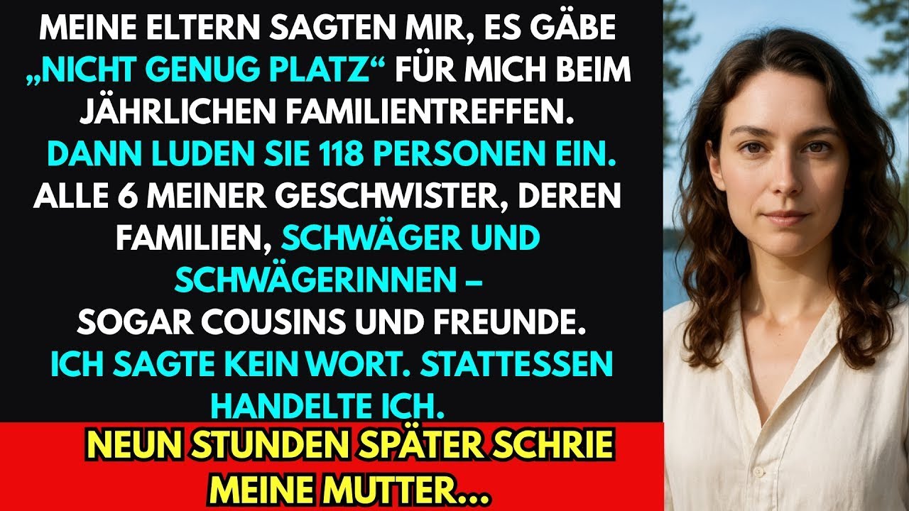 Meine Eltern sagten, es gäbe beim Familienurlaub ‚nicht genug Platz‘ für mich – also tat ich DAS