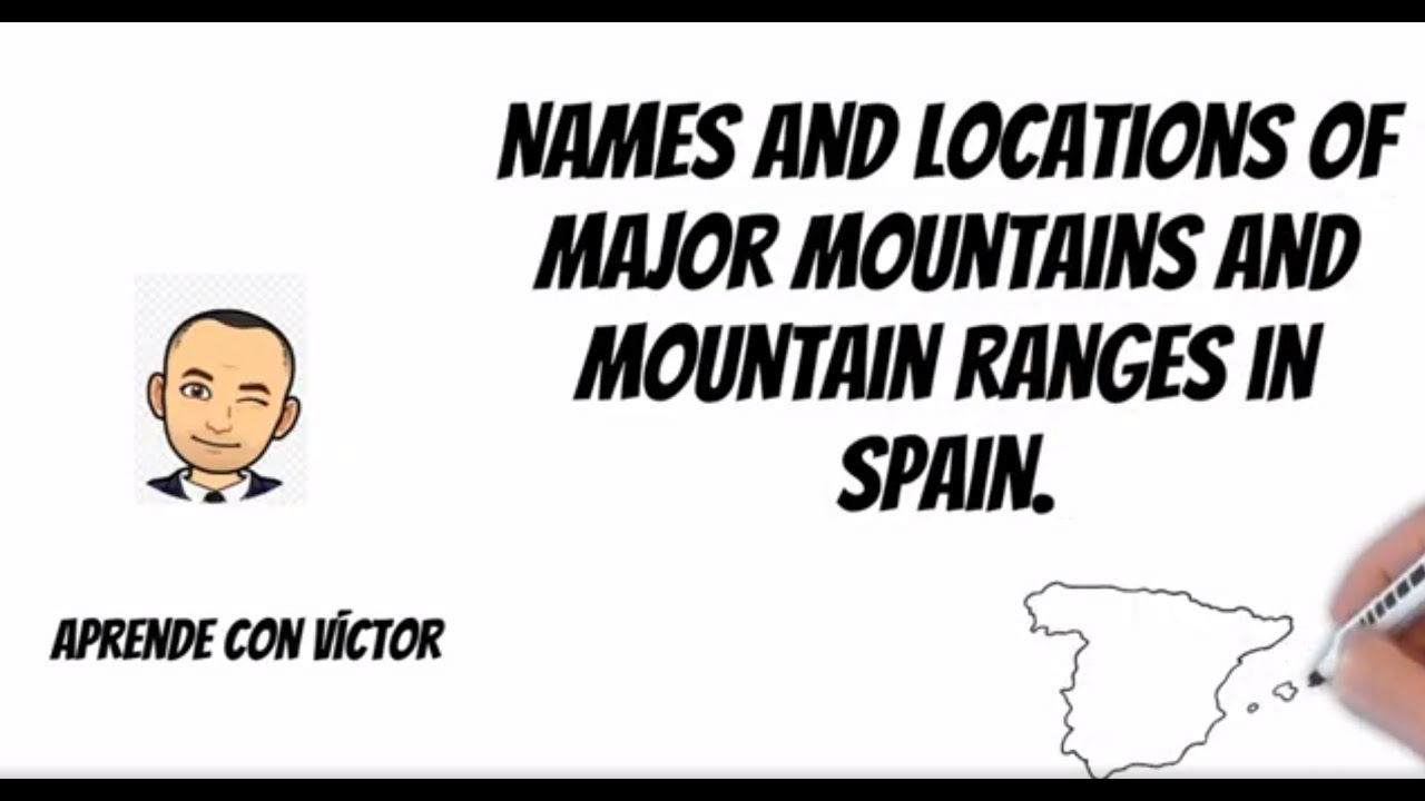 Mountain ranges in Spain  Aprende con V&iacute;ctor