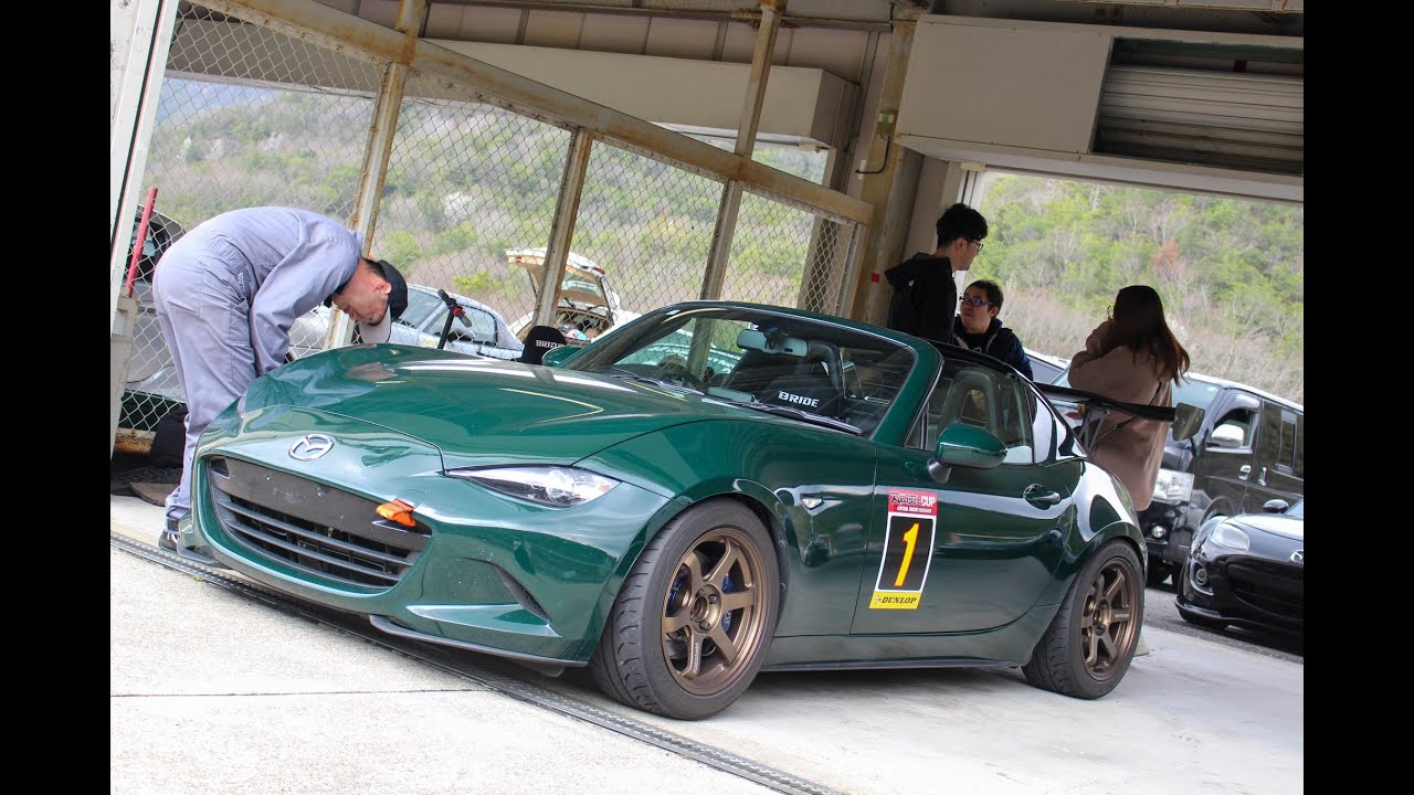 セントラルサーキット　ロードスターカップ2025　ｒｄ1　ロードスターRF　車載