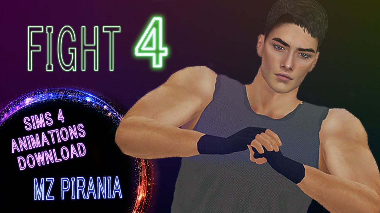 FIGHT 4 | Sims 4 Custom Animations | (Download)