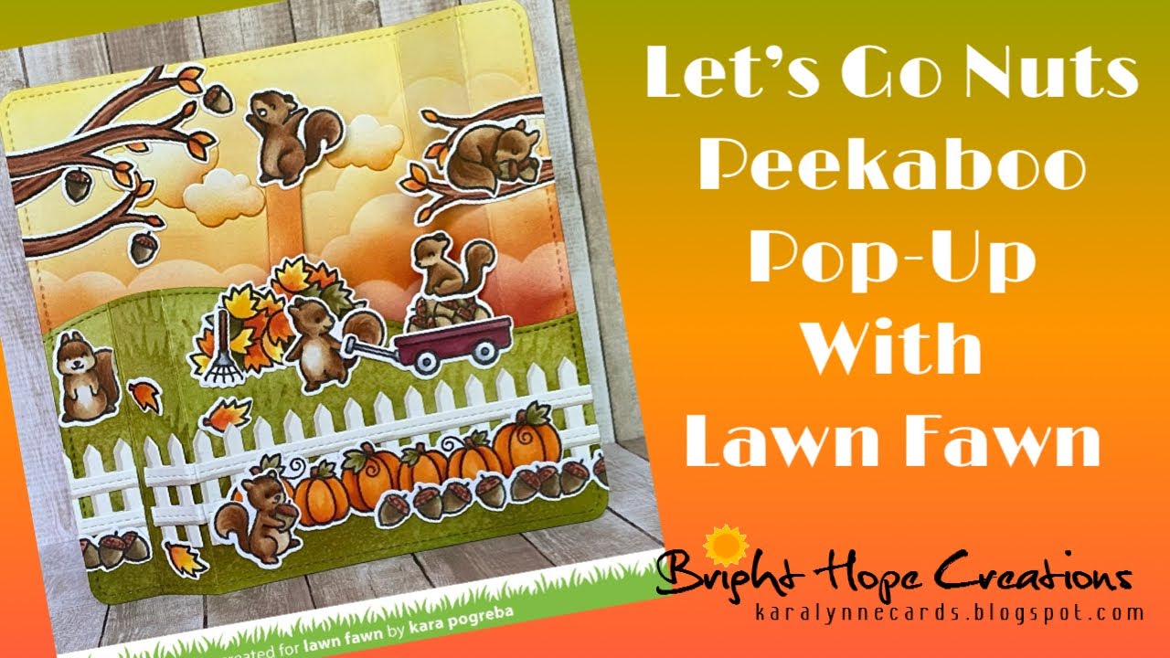 Let’s Go Nuts Peekaboo Pop-Up Wiper Interactive Card with Lawn Fawn