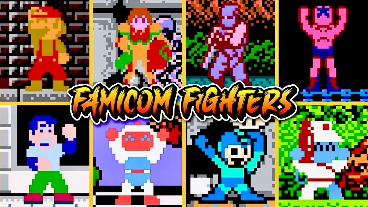 Famicom Fighters - All Victory Animations - 4K
