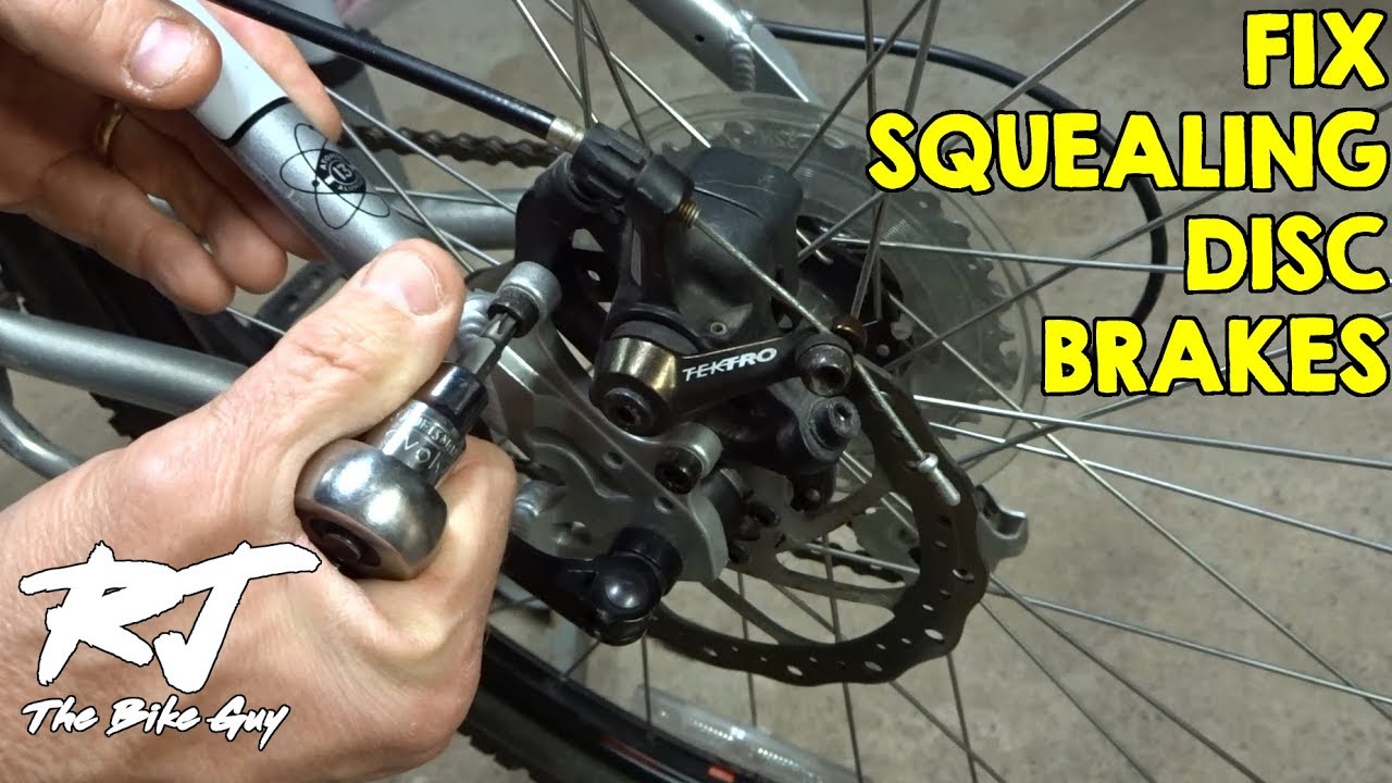 How To Fix Noisy Squeaking Squealing Disc Brakes On A Bike