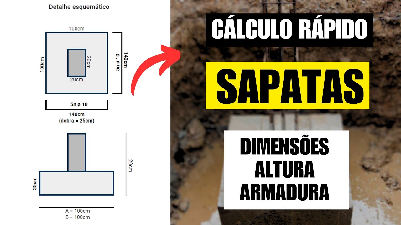 PROGRAMA para CALCULO de SAPATAS em Concreto Armado I Calcula Civil