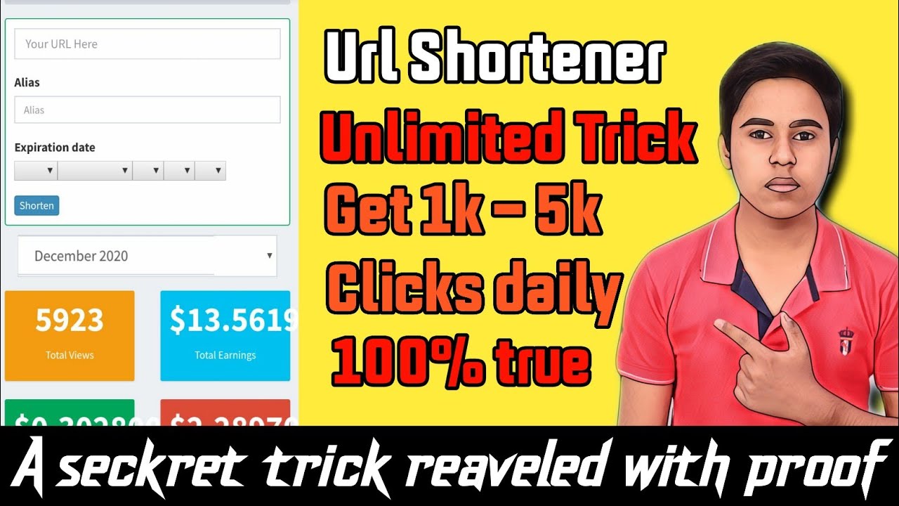 Url Shortener Unlimited Trick || Url Shortener Self Click || Unlimited Trick || 2021