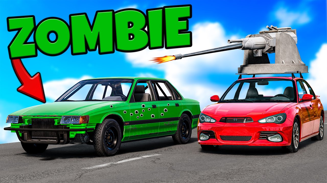 ❄️ OGROMNE BRONIE KONTRA SAMOCHODY ZOMBIE!? | BeamNG Drive |