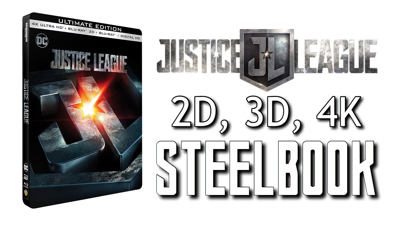 Justice League 2D/3D/4k Steelbook