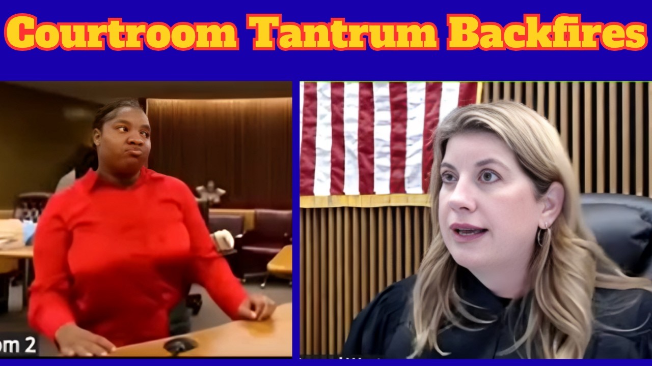 Капризная подсудимая теряет контроль над собой… Судья Уэст быстро прекращает драму.