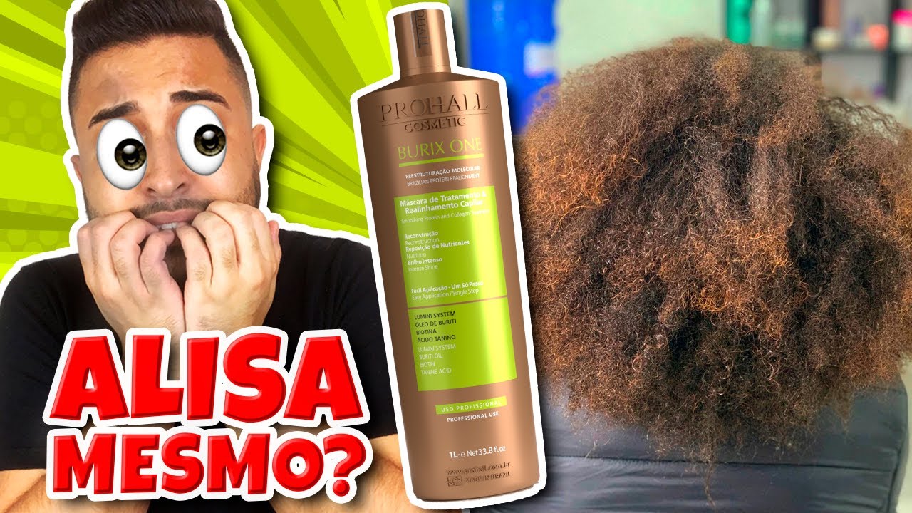 🔴Progressiva Burix One Prohall: NÃO COMPRE antes de assistir esse vídeo! É boa? Alisa cabelo crespo?