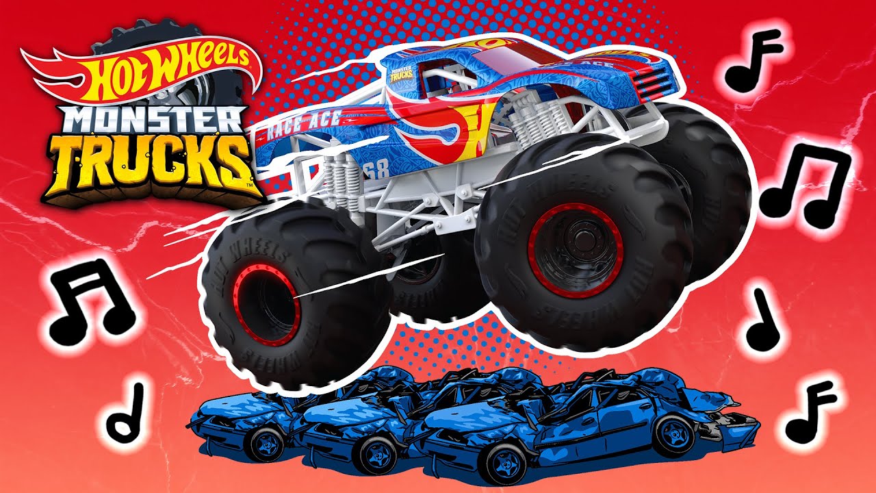 SONG REMIX 🎶 | Challenge Accepted 💥 ft. Monster Truck RACE ACE! | Hot Wheels