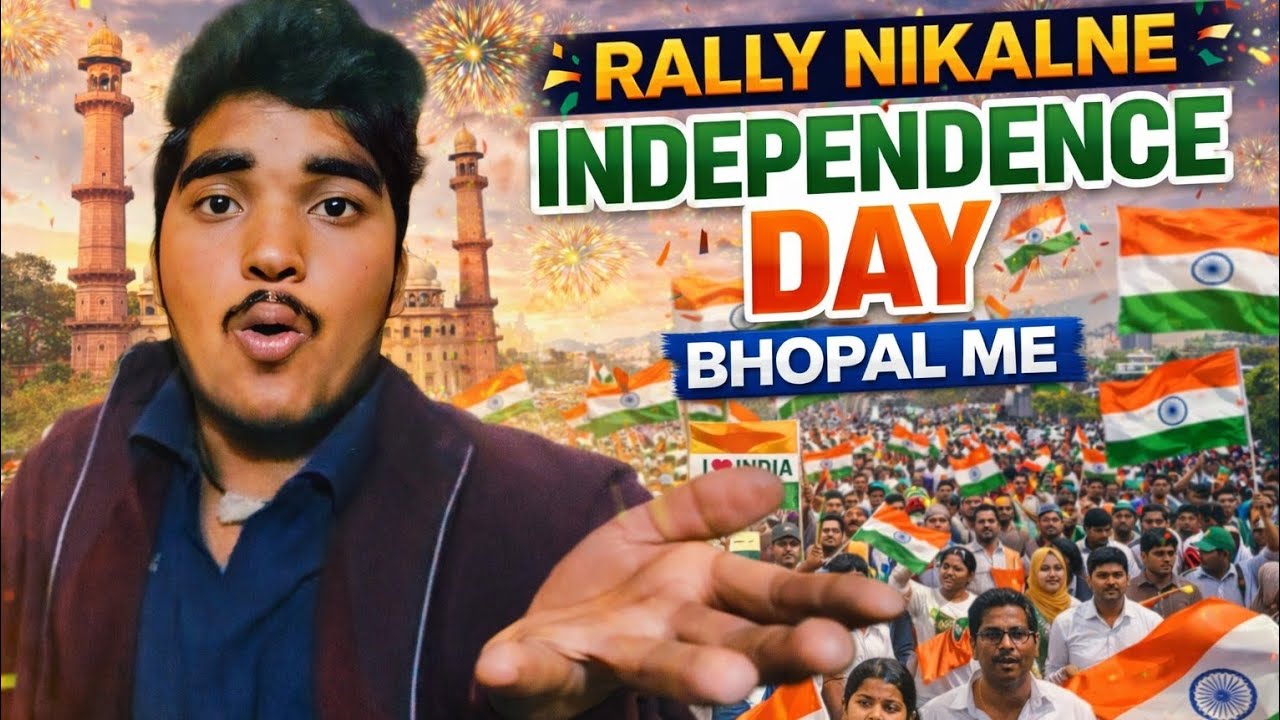 Independence Day Vlog BHOPAL Ki Rally 🙂