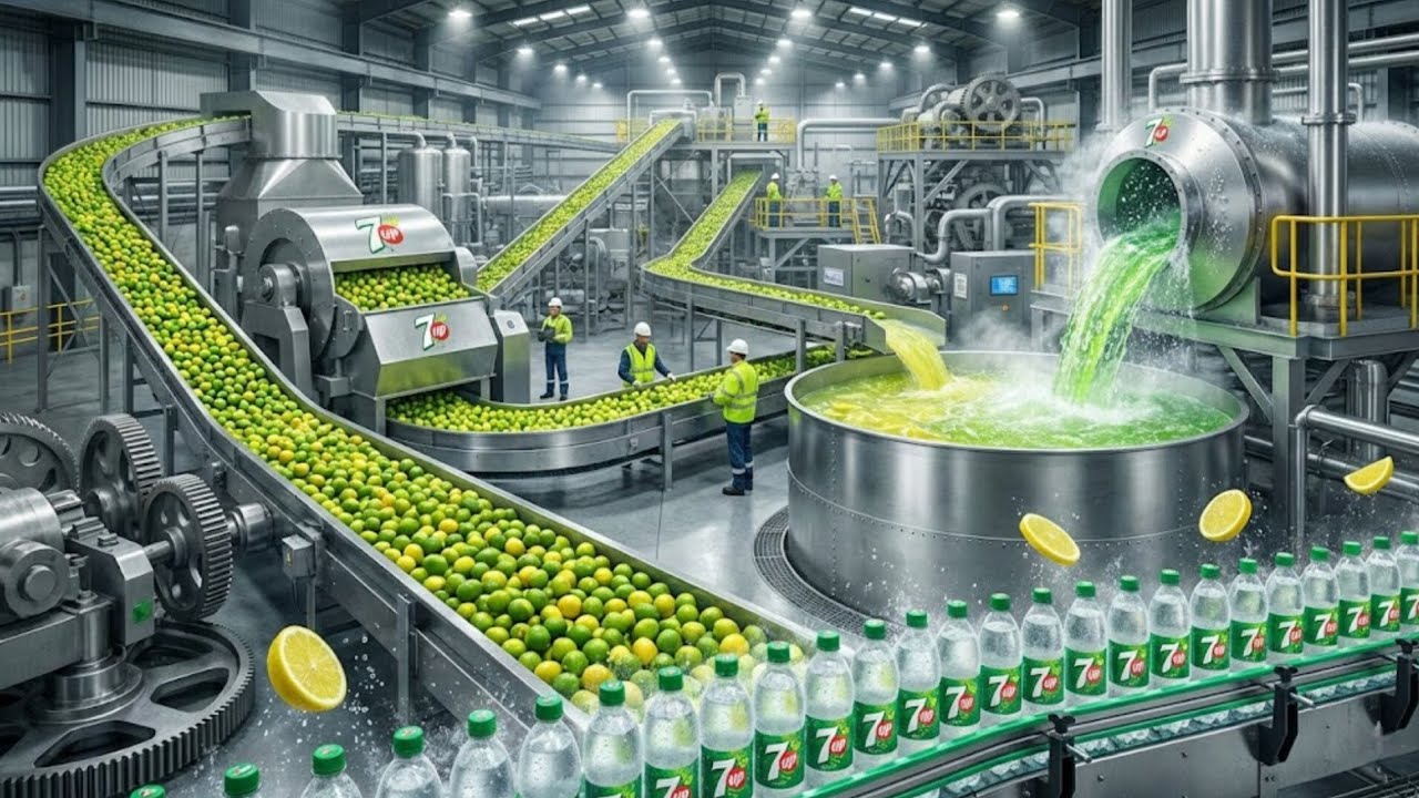From Lemon to Soda: Inside the 7UP Factory That Produces Millions of Bottles Daily