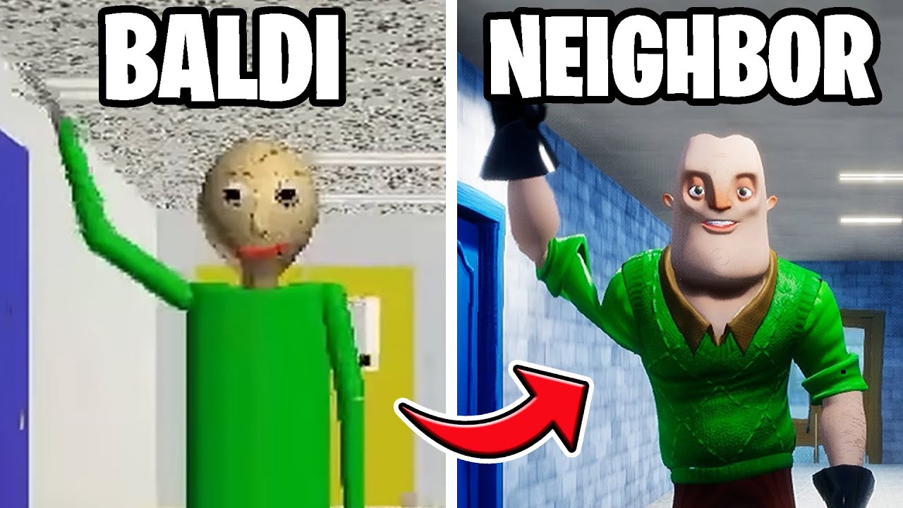 BALDI'S BASICS but in Hello Neighbor! (FULL WALKTHROUGH)