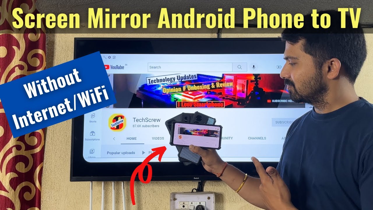 How to Screen Mirror any Android Phone to Android Smart TV without Internet Using Miracast Feature