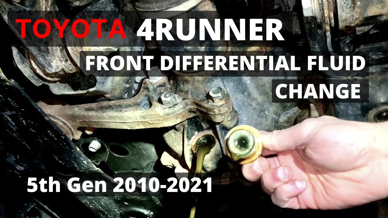 5th Gen Toyota 4Runner Front Differential Oil Fluid Change (2010-2024)