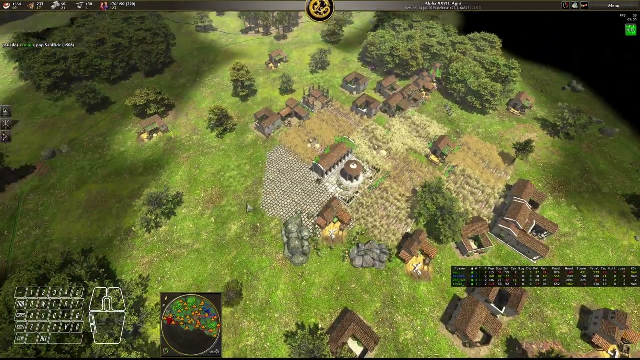 A beautiful day | 0 A.D. Empires Ascendant | 4v4 -  Hans