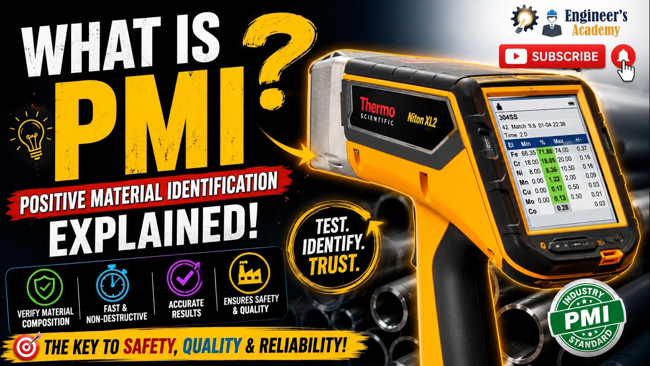 What is PMI ?? Positive Material Identification ||Engineer's Academy||