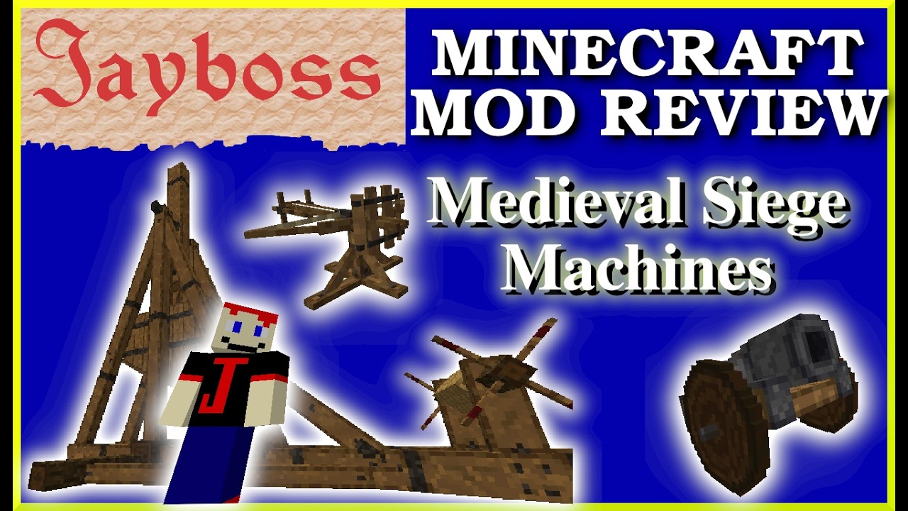 Minecraft Mod Review: MEDIEVAL SIEGE MACHINES!