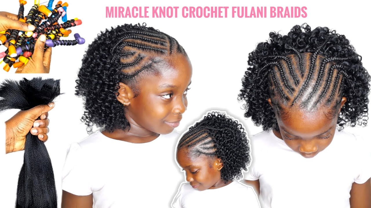 😳Trending miracle knot fulani crochet hairstyle using braiding hair extension 