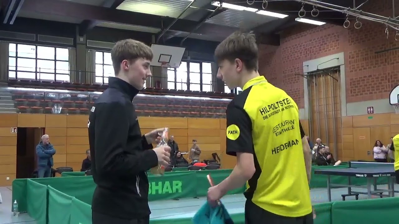 Noah Heidemann Erbenstein 20260118 Table Tennis Oberliga Hilpoltstein 2 Ingolstadt Reinhard Steinbre