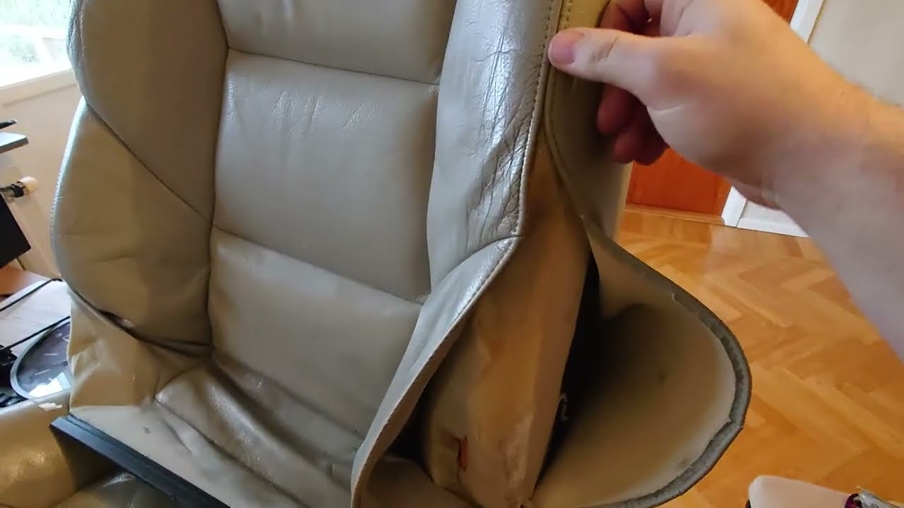Remove fabric/leather on a Volvo V70 S60 and 740 760 960 940 S/V90 seat and back on again.