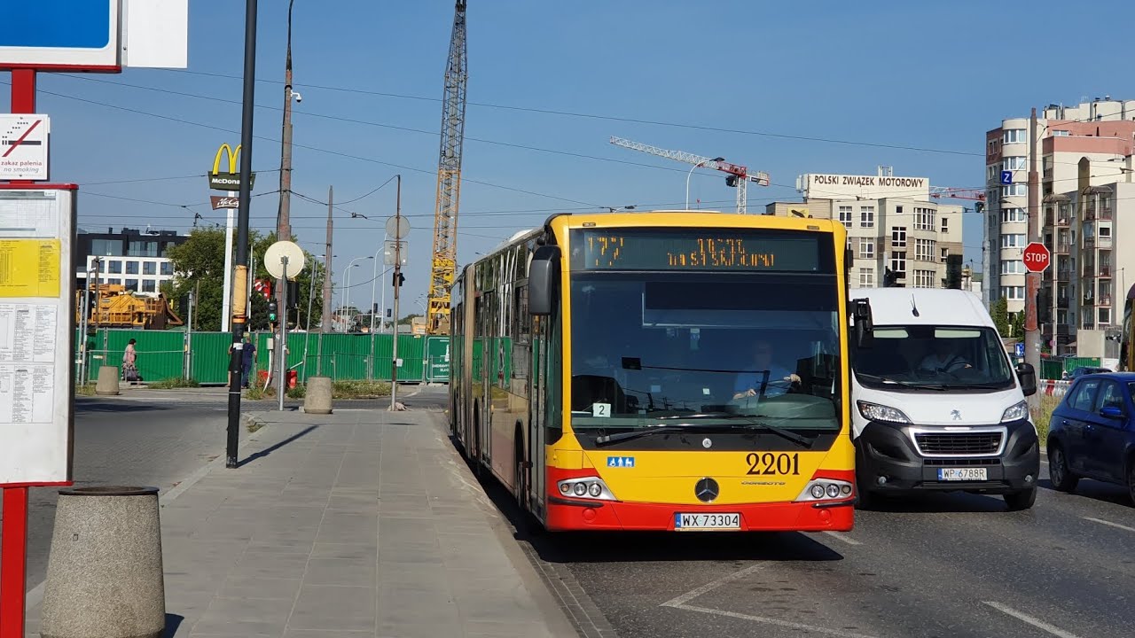 [177] MZA Warszawa - Przejazd Mercedesem Conecto G #2201 na linii 177 ➡️ Habicha Trasa Skrócona