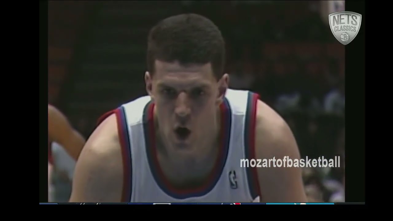 Drazen Petrovic 35 pts 1993 02 04 Nets   Sonics 720p