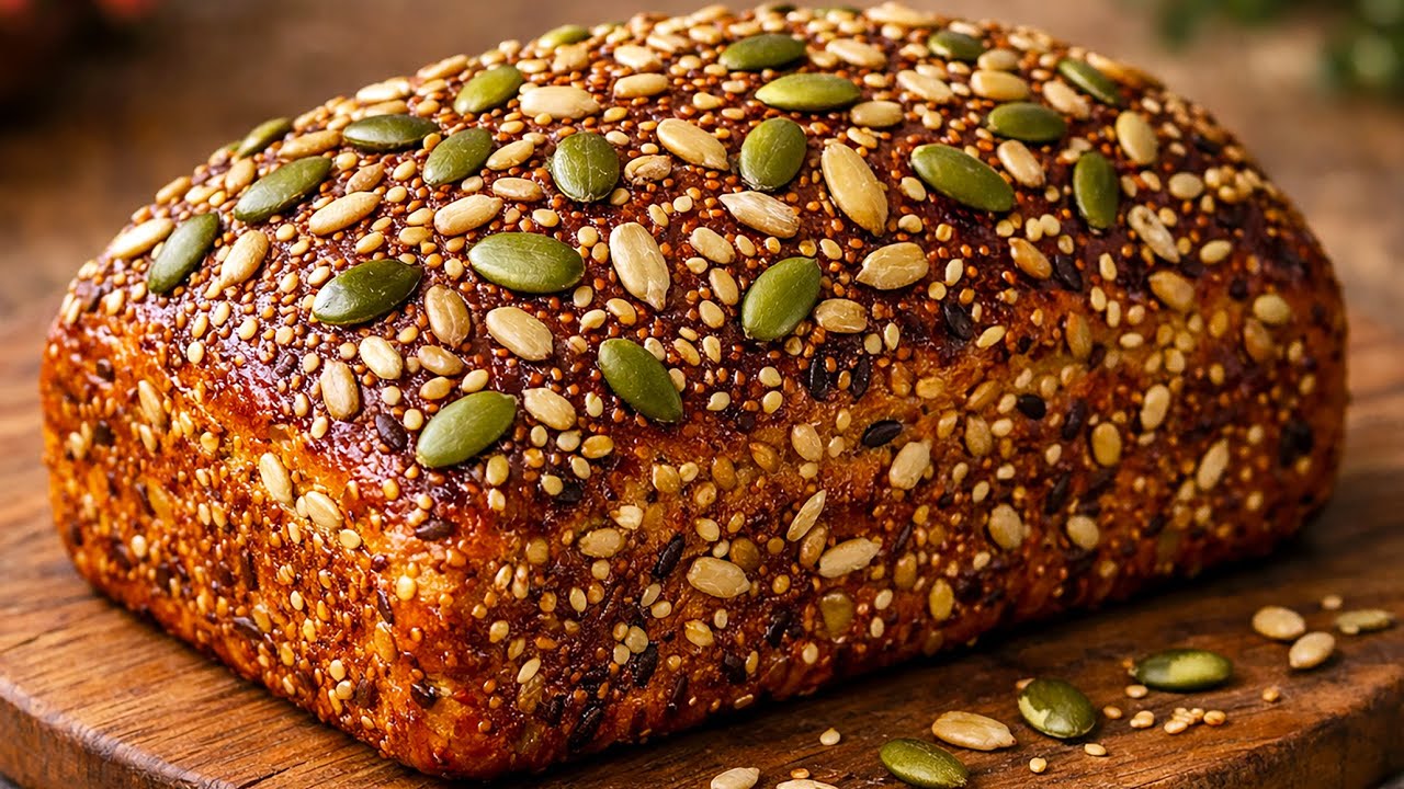 Nie wieder Brot kaufen! Gesundes Brot mit Hüttenkäse! Hochprotein!