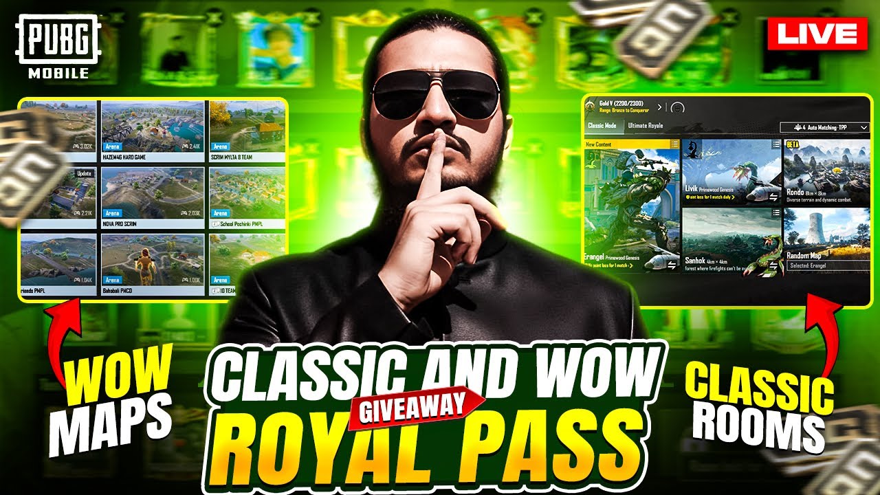 Royal Pass & UC Giveaway Qatar Custom Room - PUBG Mobile Live💸