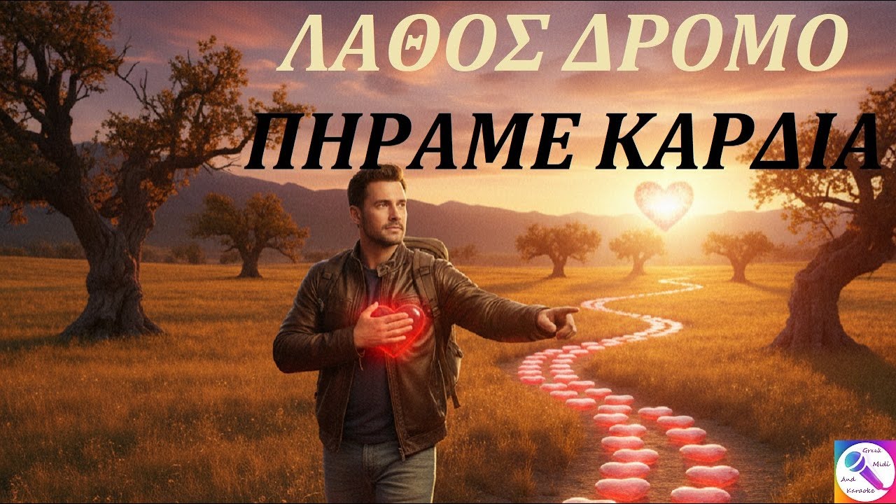 ΛΑΘΟΣ ΔΡΟΜΟ ΠΗΡΑΜΕ ΚΑΡΔΙΑ - Τόλης Βοσκόπουλος (NTO) Καραόκε  σε  αντρικό  τόνο