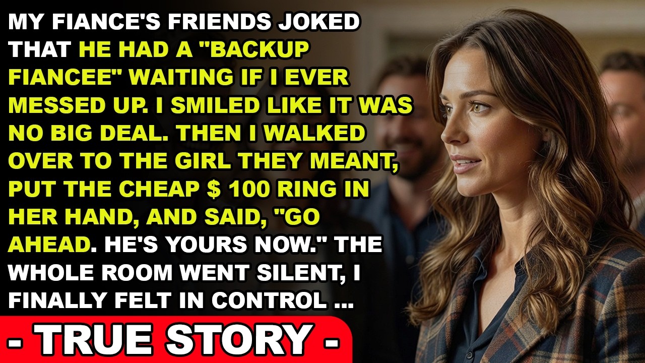 My Fiancé’s Friends Joked He Had a Backup Fiancée If I Ever Failed—But I Heard Everything