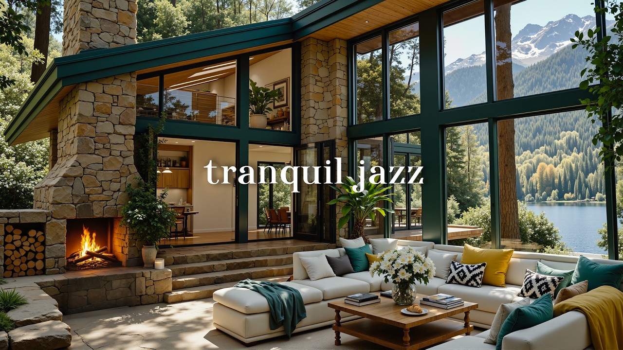 Gentle Morning Jazz in a Apartment Forest Retreat | Soft Jazz, Cozy Sunlight & Birdsongs for Calm
