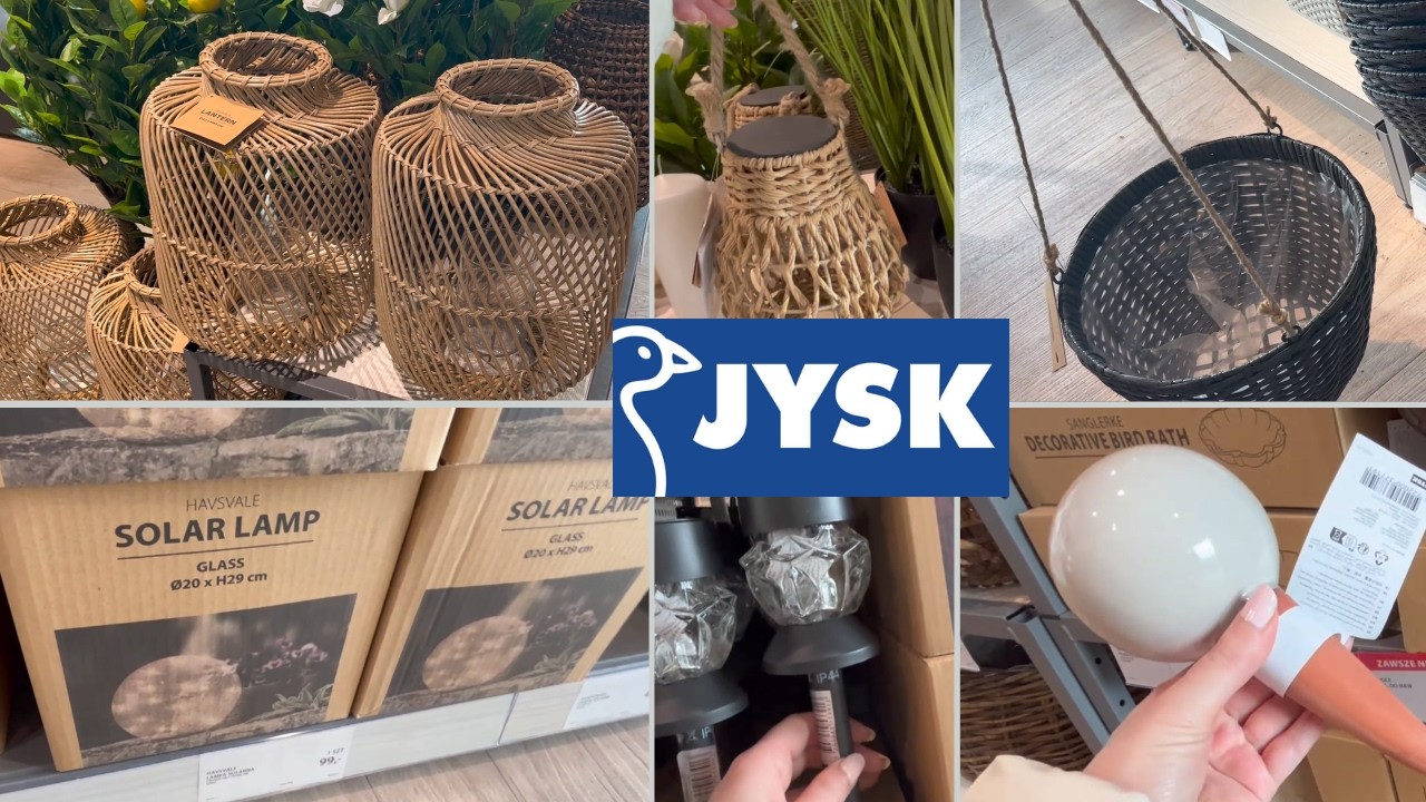 Przegląd produktów do ogrodu w Jysk/Piękne lampiony /Duży wybór wiszących osłonek