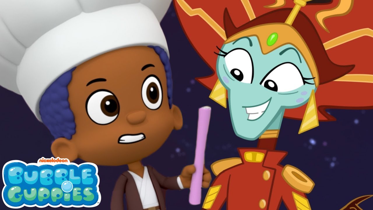 Gil, Goby and Deema ESCAPE an evil alien!! 👽 | Bubble Guppies