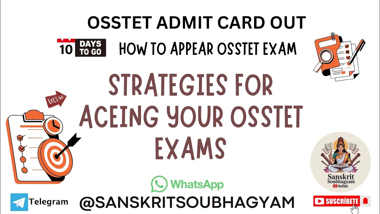 Osstet admit card out/strategies for aceing your OSSTET EXAM/How to appear exam/