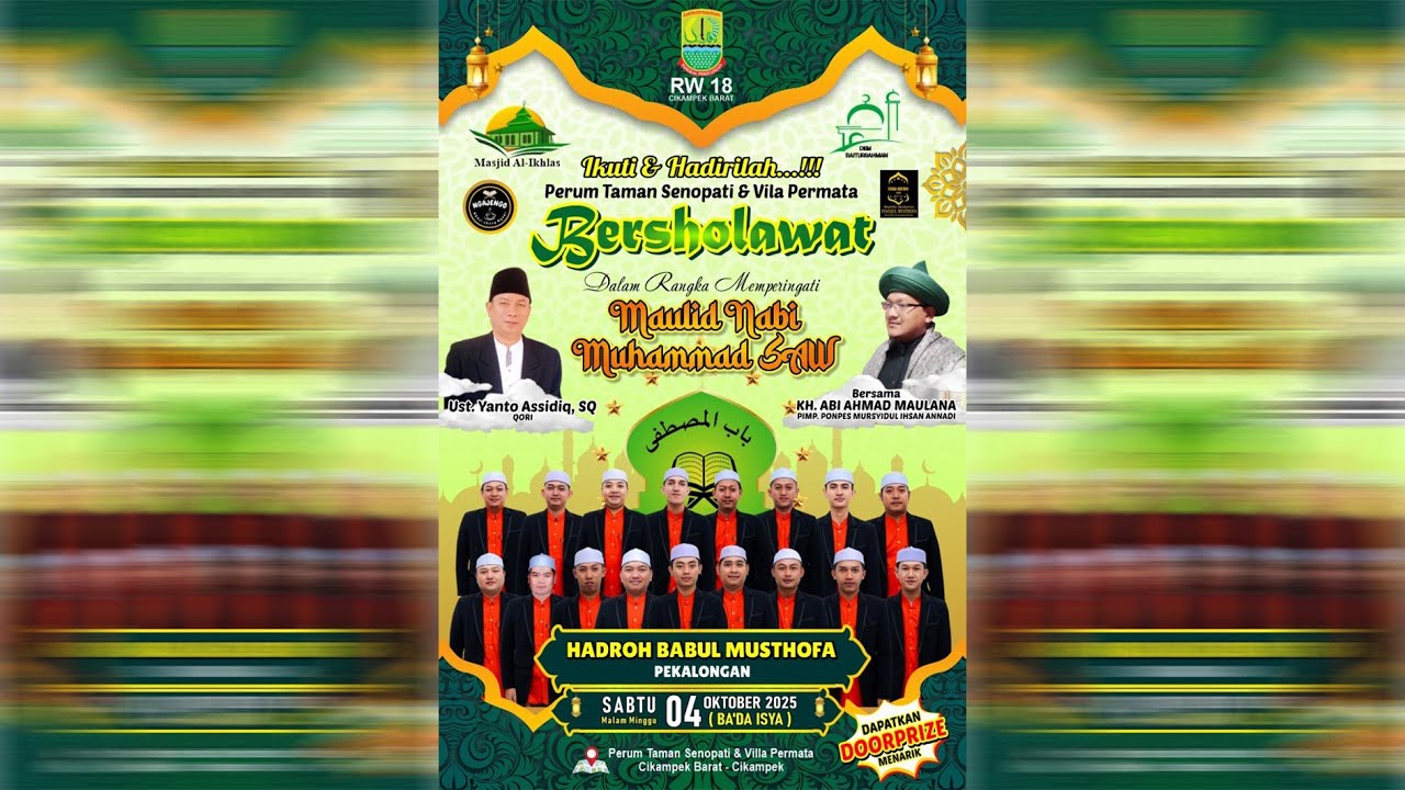 🔴PERUM TAMAN SENOPATI & VILA PERMATA BERSHOLAWAT - CIKAMPEK JAWA BARAT  || BABUL MUSTHOFA PEKALONGAN