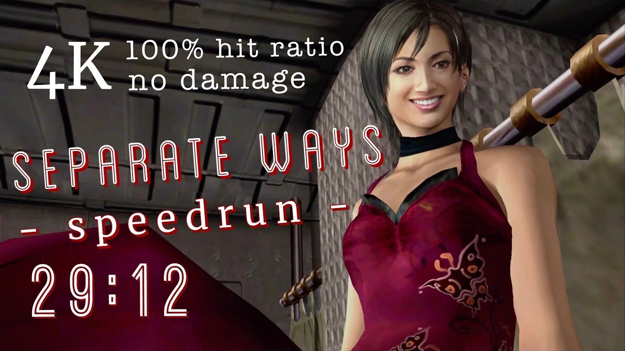 Resident Evil 4 (PS4) : SEPARATE WAYS - SPEEDRUN in 29:12 - NO DAMAGE / 100% HIT RATIO